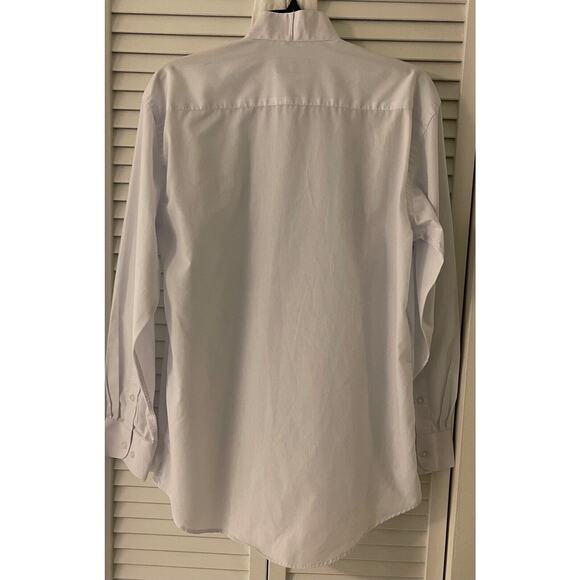 Henry Christian 100%Cotton Men's L/S Formal Shirt Small White Pleated Front A+ - Picture 3 of 3
